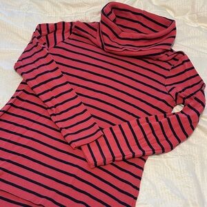 L. L. Bean Striped Turtleneck Sweater